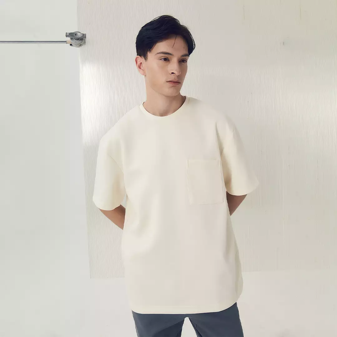 Jual Larusso LARUSSO Molecule Oversize Pocket Tee Volume Off