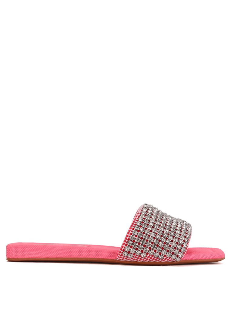 Rhinestone Textile Fabric Slipper XJ158-1