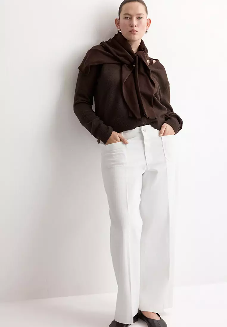 Wide Leg Jeans With Pockets