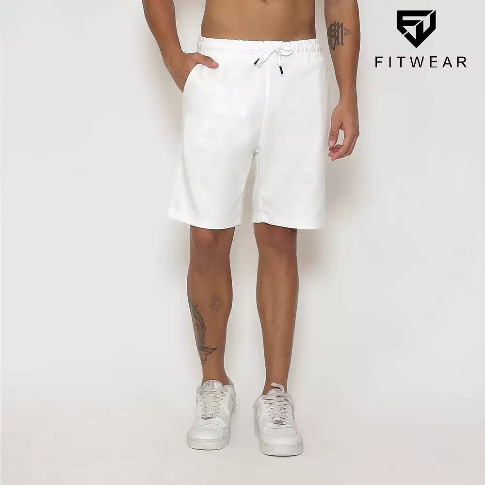 Fitwear - Celana Pendek Olahraga Pria JAYDEN BASIC SHORT - WHITE