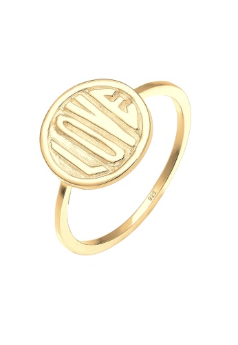 ELLI GERMANY gold Ring Love Gold Plated EL474AC25GUGMY_1
