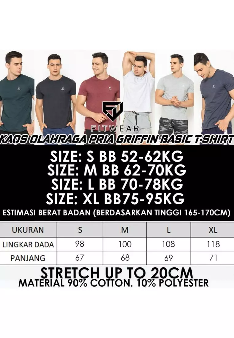 FITWEAR - GRIFFIN BASIC MEN T-SHIRT S/S - Grey