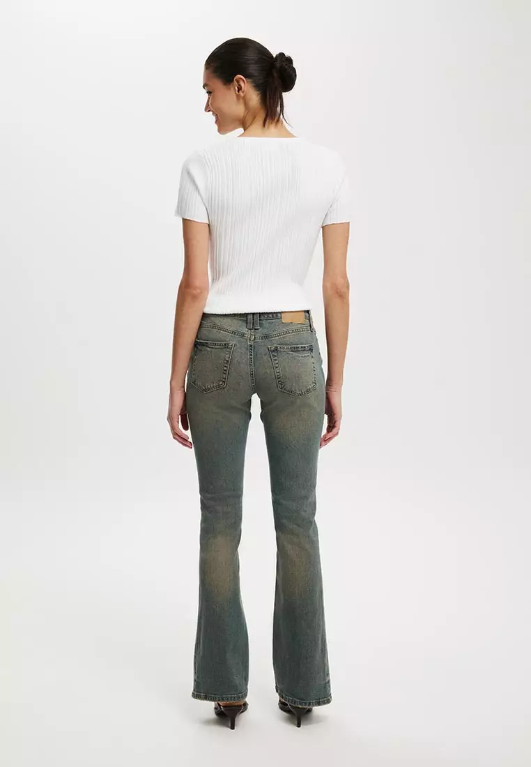 Low Rise Bootcut Jeans