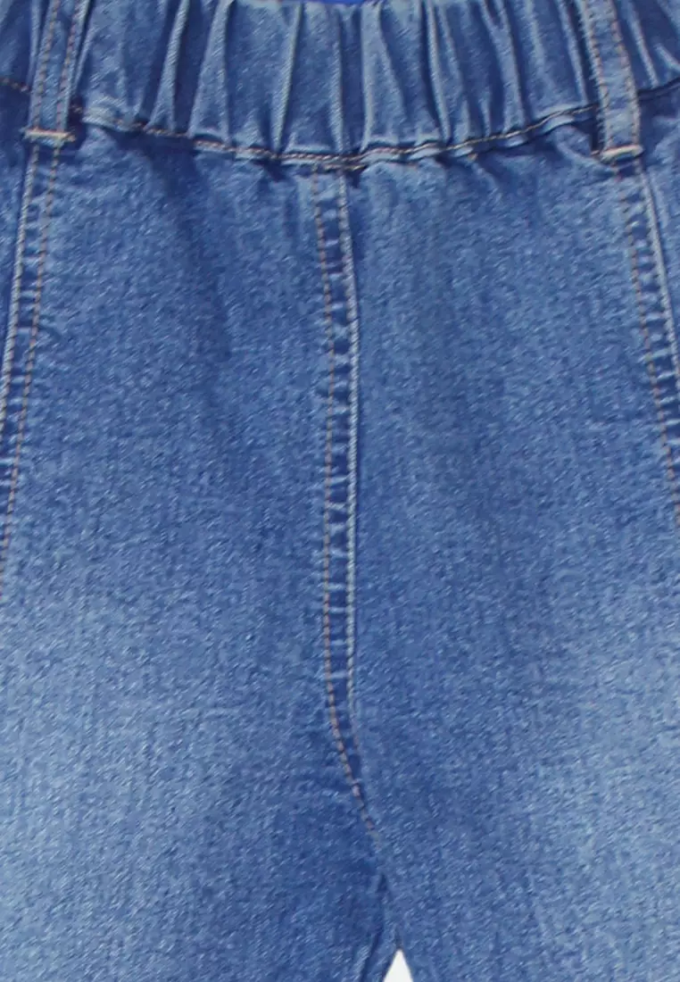 Long Cargo/ Celana Panjang Cargo Anak Perempuan Blue/ Daisy Be Amazing