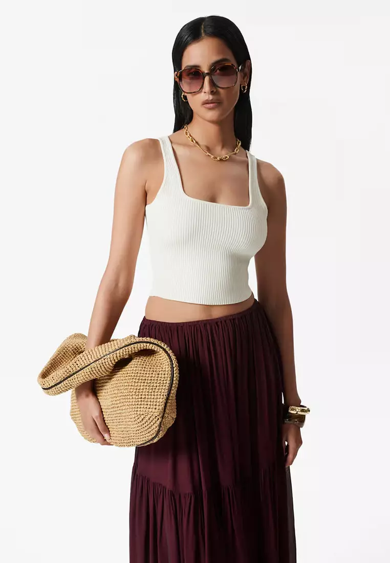 Chiffon Tiered Maxi Skirt