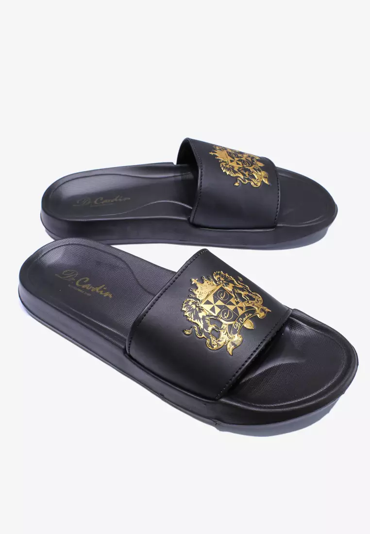 Gold outlet slides mens