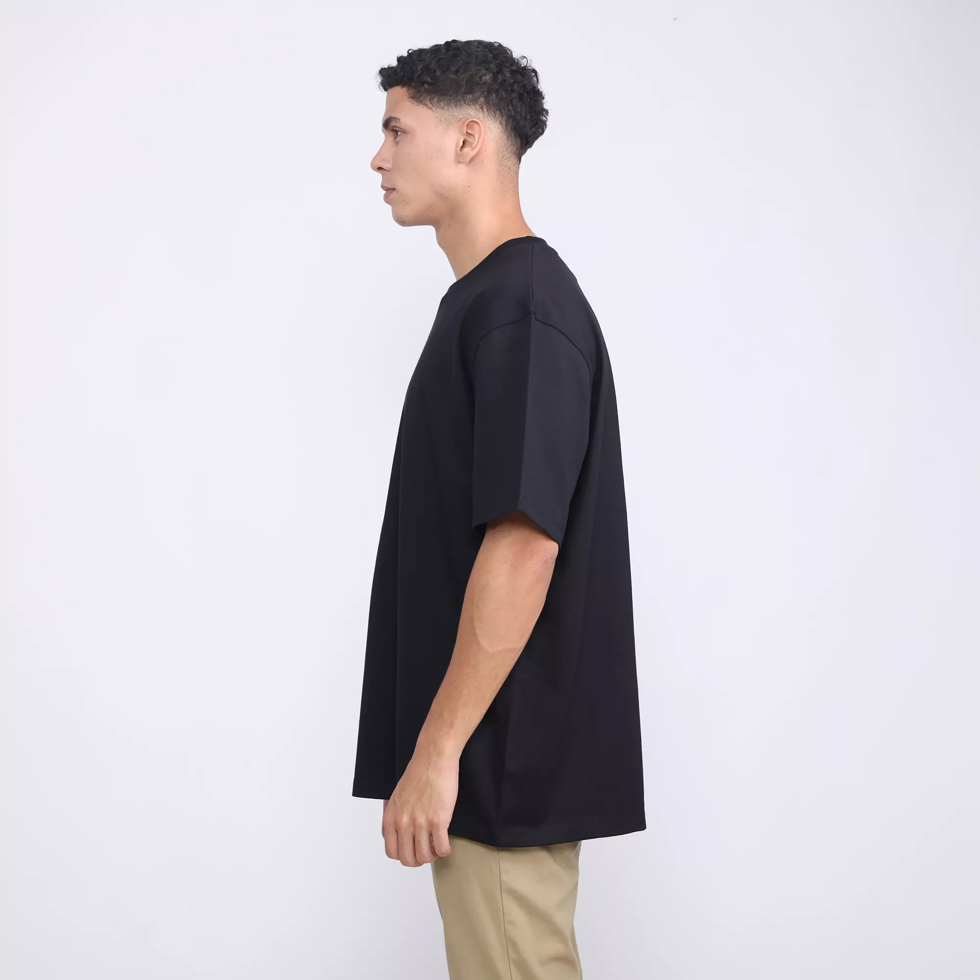 FACILITY - Nathan Boxy Modal Tee - Black