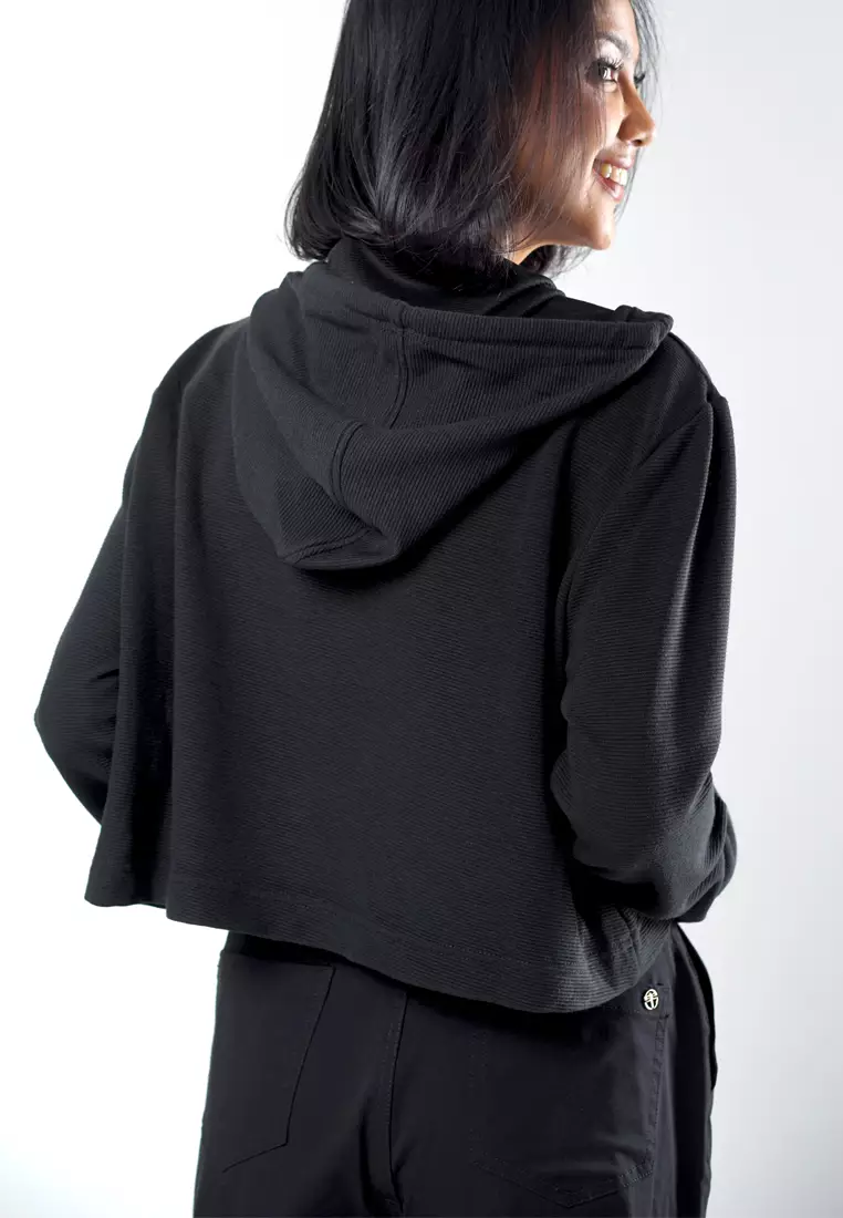 Triset Casual Pakaian Wanita Hood Jacket - TJ303298901