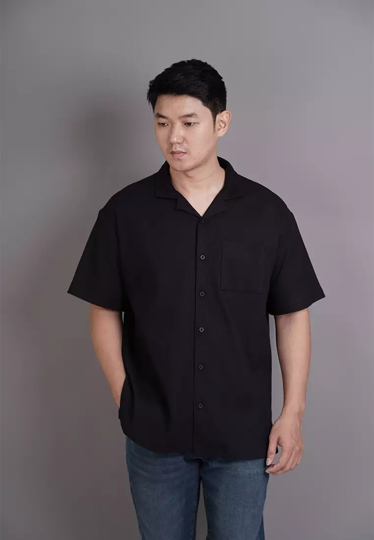 Ryusei Kemeja Boxy Pria Fukuoka