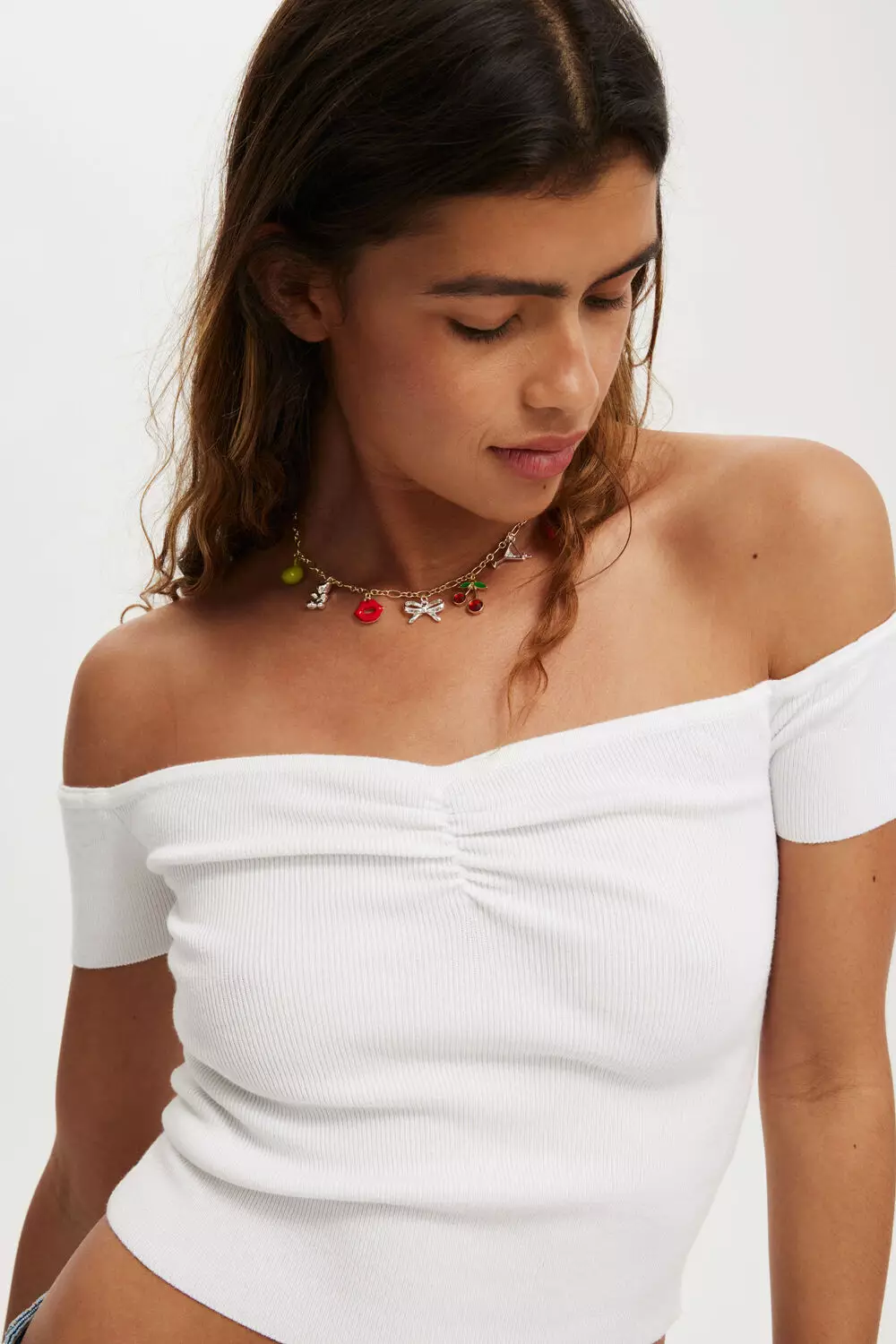 COTTON ON - ATASAN - EVERFINE GATHER BUST SHORT SLEEVE