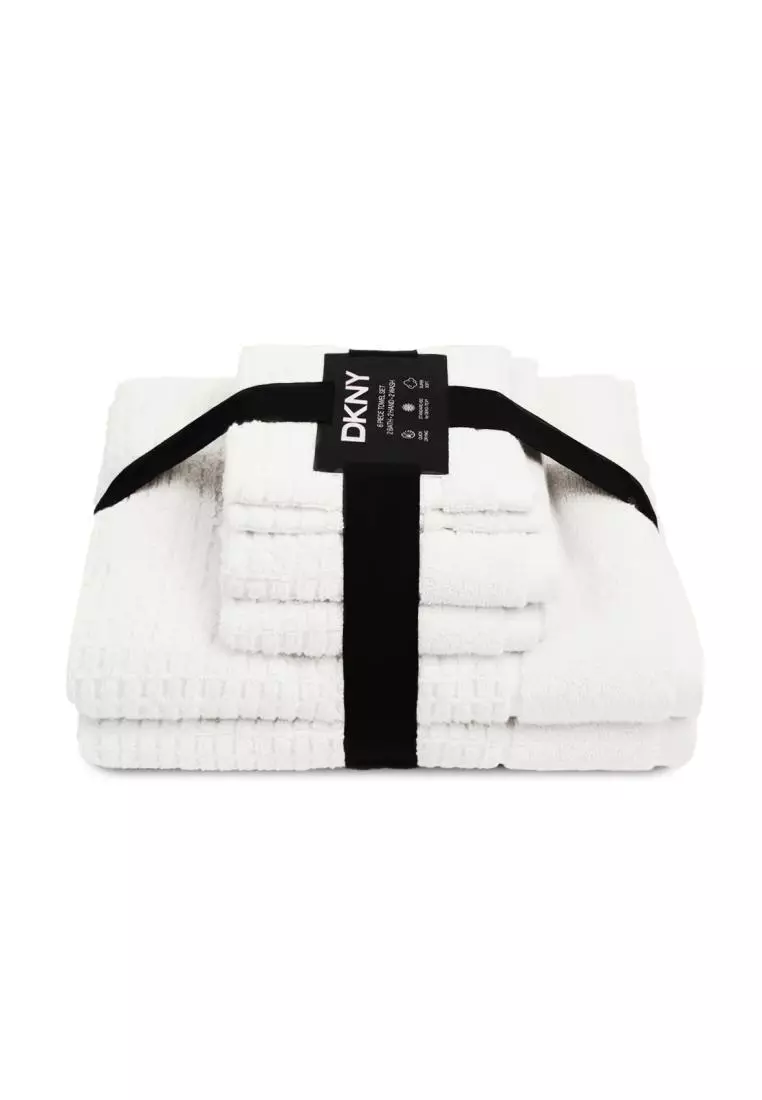 Dkny Quick Dry Washcloth, Set of 6 - White