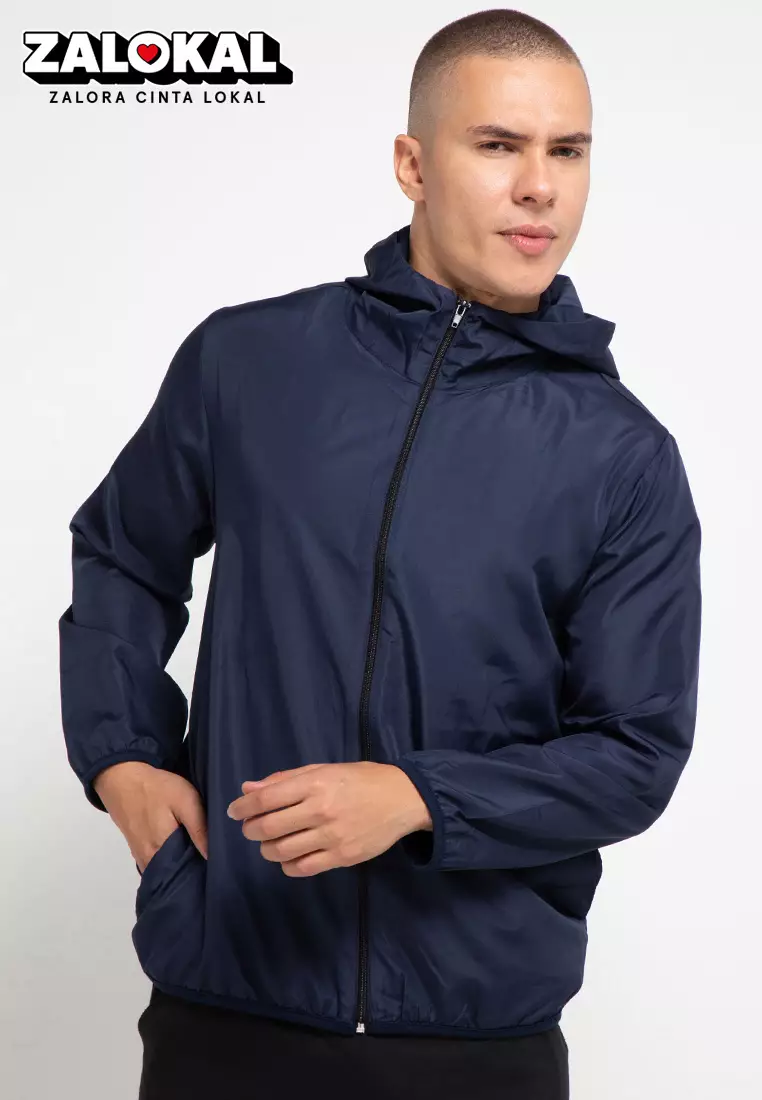 Jacket Hoodie Parasut Lengan Panjang