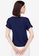ZALORA WORK navy Button Detail Rolled Up Sleeves Top 23ED5AA5F7BCA1GS_2