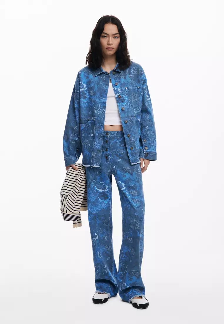Frayed paisley jacket