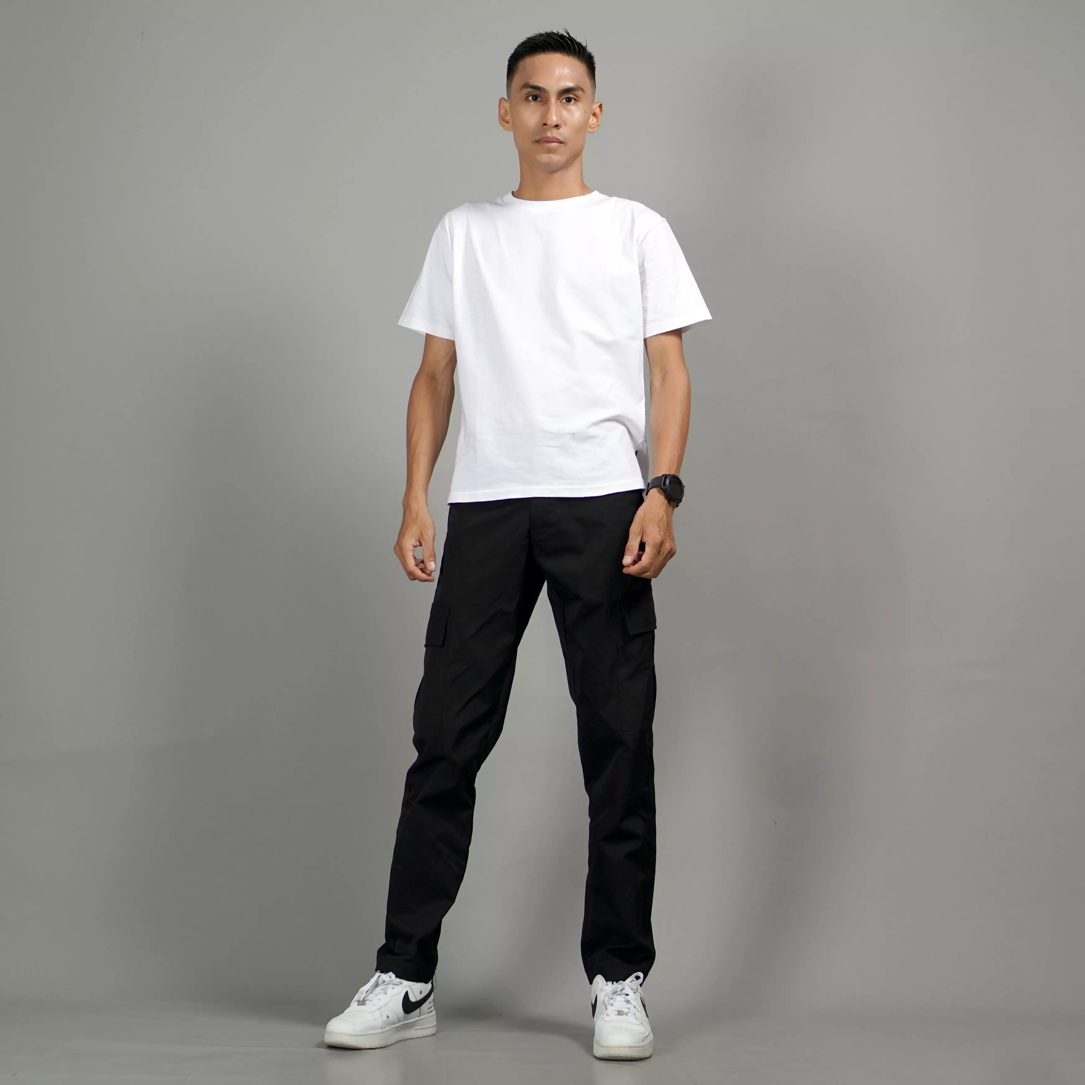  RAYMOND Celana Tactical Celana Cargo Pria Cargo Pants Pria - HITAM