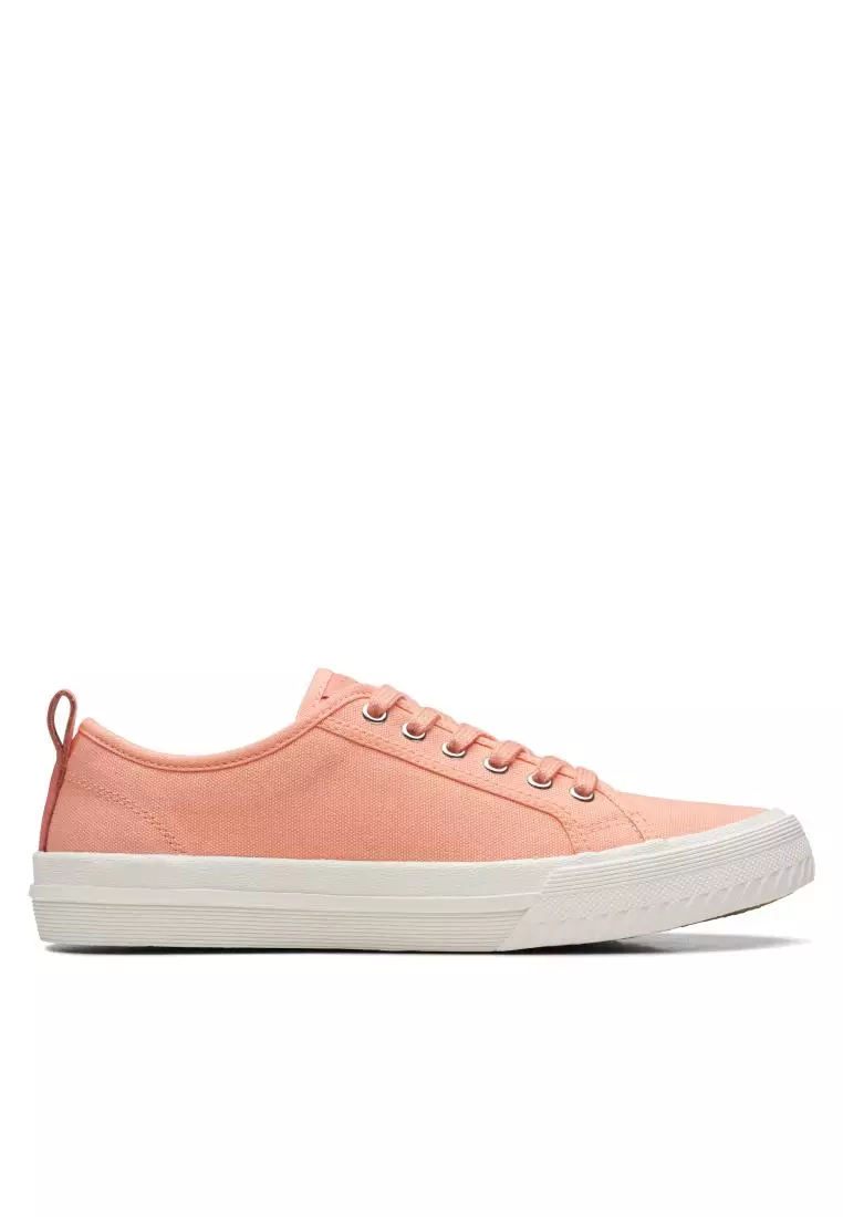 Coral canvas sale ox trainers