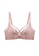 ZITIQUE pink Women's Sexy 3/4 Cup Non-wired Seamless Push Up Padded Lingerie Set (Bra And Underwear) - Pink 1DD11US7B22545GS_2