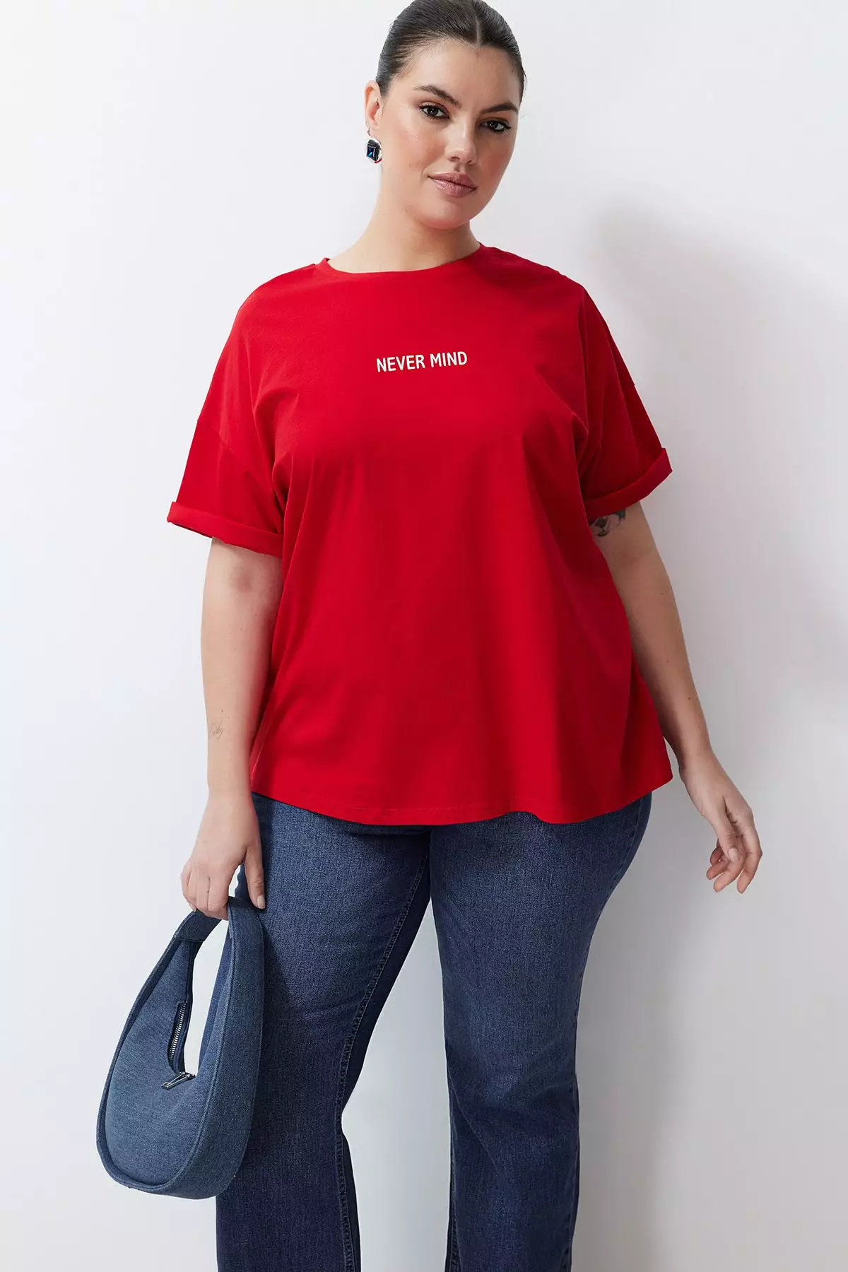 Plus Size Cotton Oversized T-Shirt