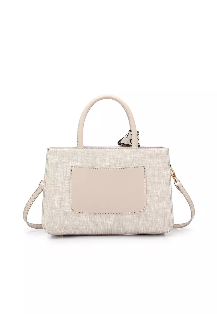 Women's Top Handle Bag / Sling Bag / Crossbody Bag - Apricot