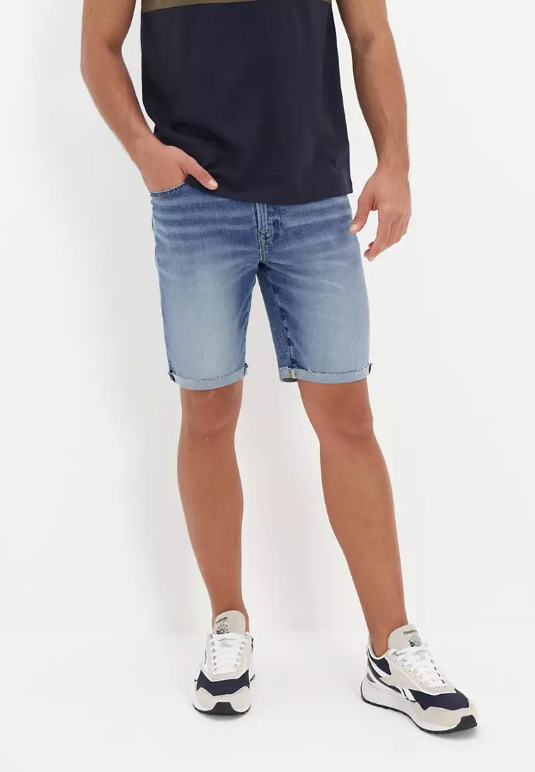 Next mens denim shorts on sale