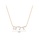 Glamorousky white 925 Sterling Silver Plated Champagne Gold Fashion Simple Twelve Constellation Sagittarius Pendant with Cubic Zirconia and Necklace E26A6AC0BC4BE1GS_2