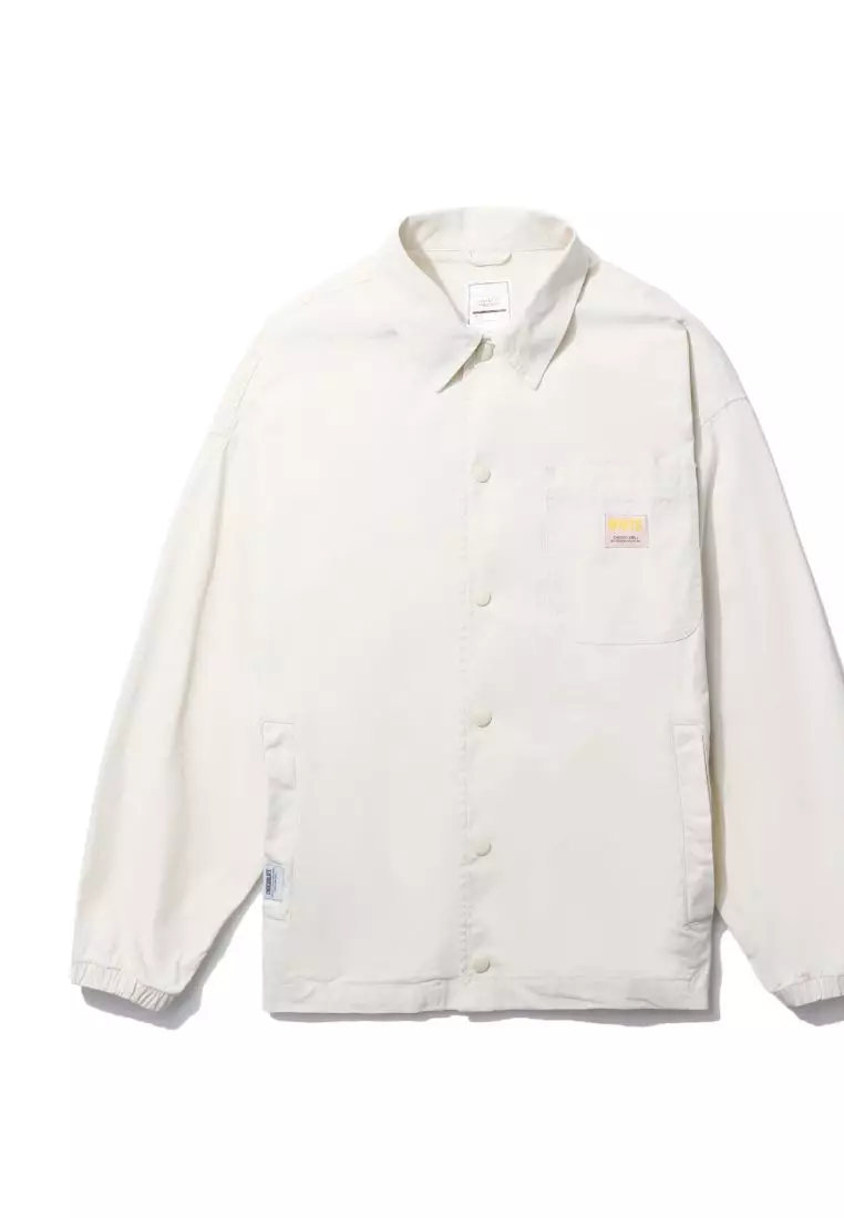 Buy CHOCOOLATE Canvas coach thin jacket 2023 Online ZALORA