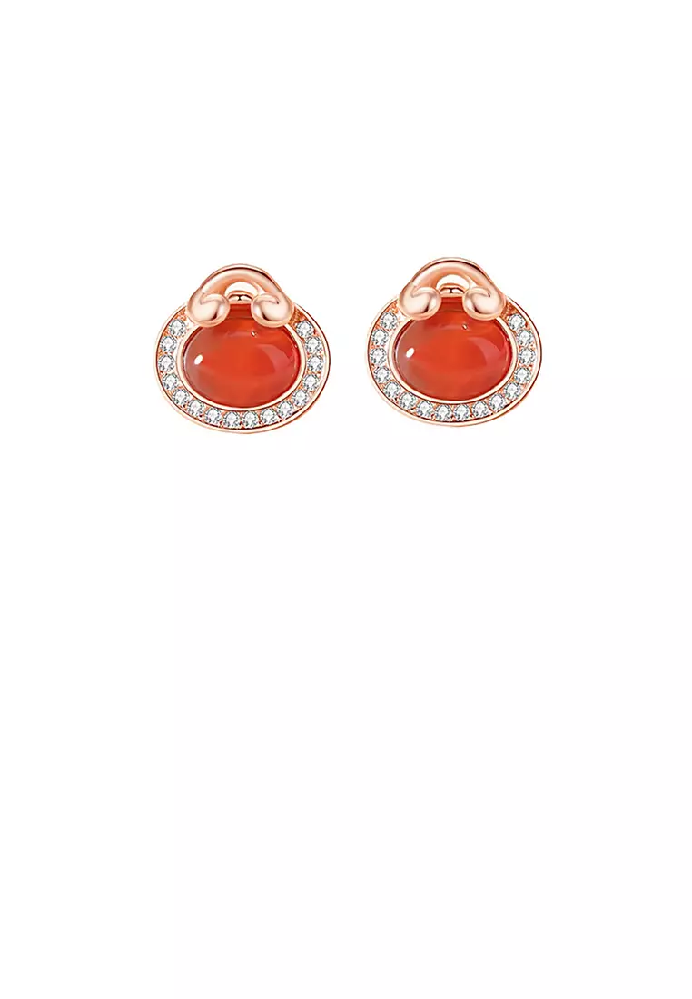 Buy Glamorousky 925 Sterling Silver Plated Rose Gold Simple