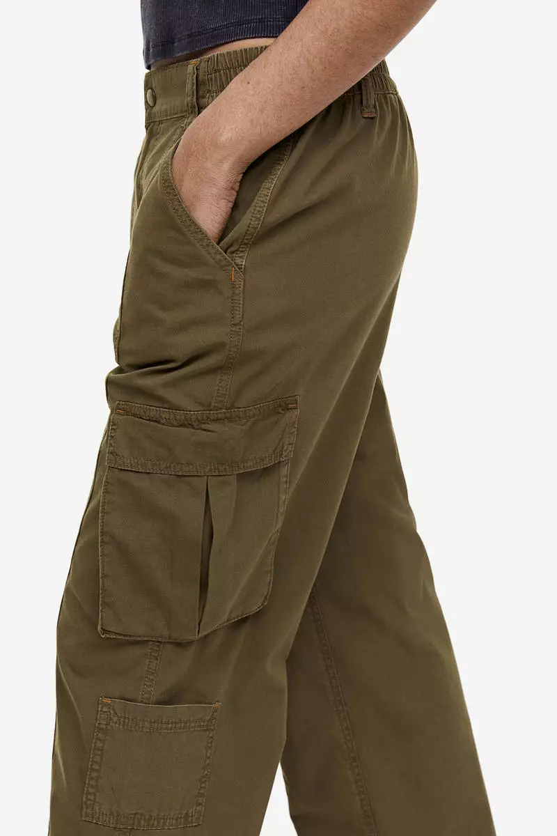 Buy H&M Canvas cargo trousers Online