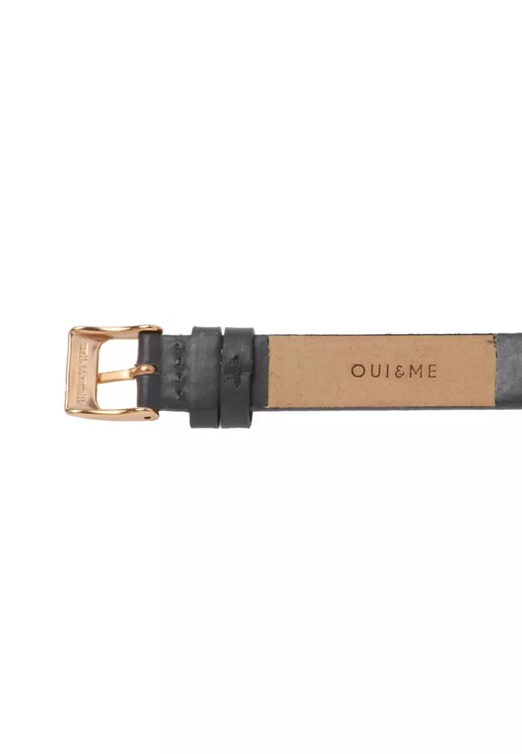 [Sustainable Watch] Oui & Me Amourette 34mm Women's Quartz Watch Grey Leather ME010074