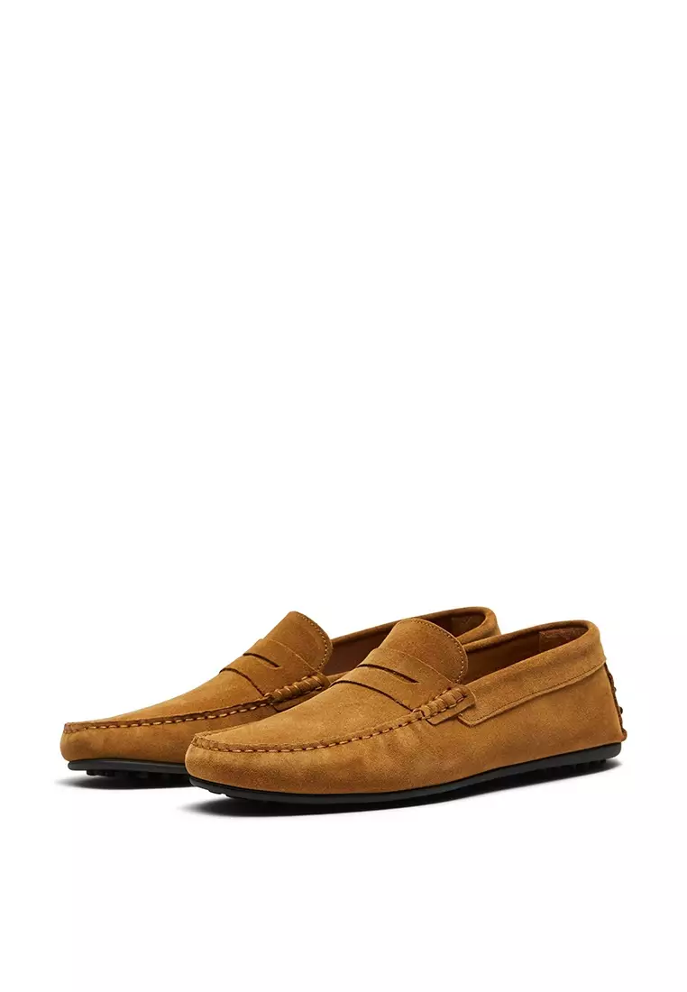 Selected Homme Sergio Suede Penny Driving Shoes 2024 Buy