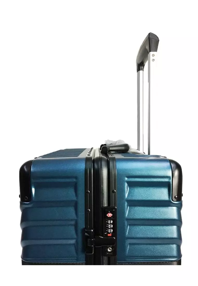 Caseman 20" Metallic Style PC Harcase Travel Luggage w TSA Clip Lock - XA2329