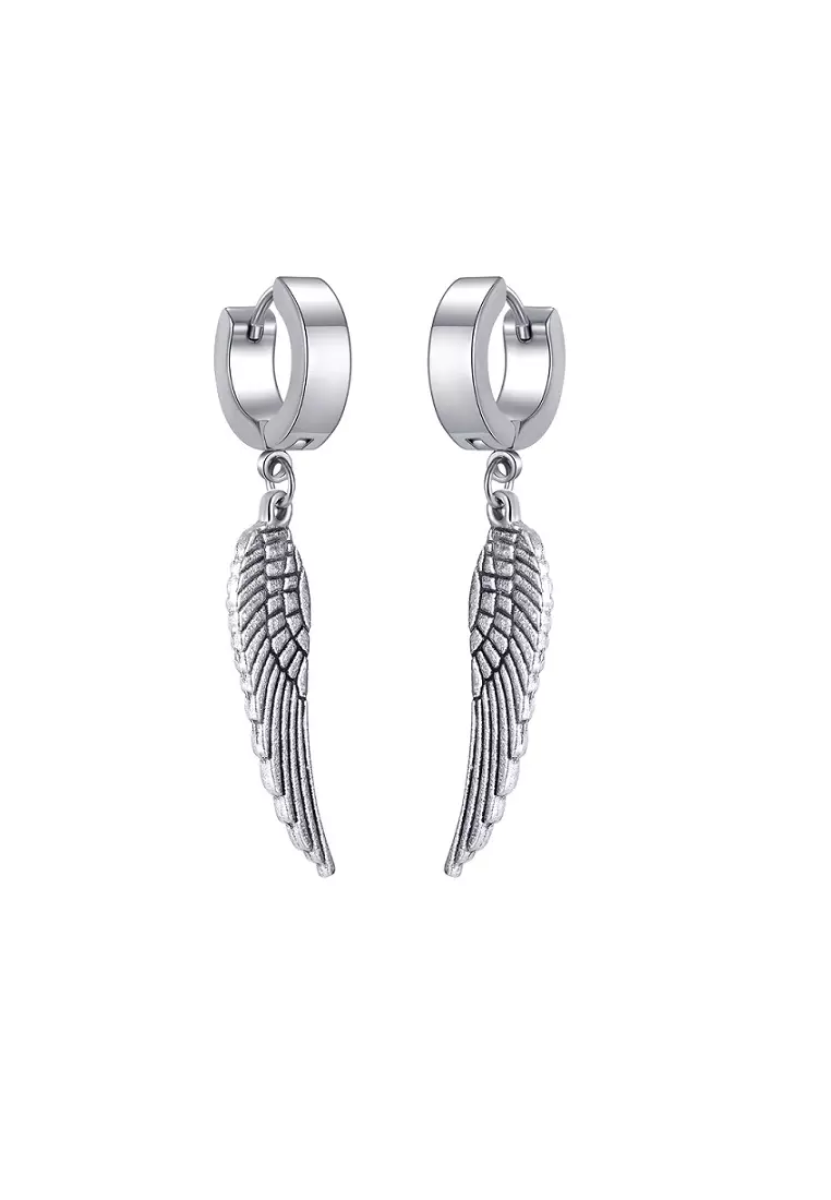 ADORA Stainless Steel Angel Wing Earrings 2023 Buy ADORA Online