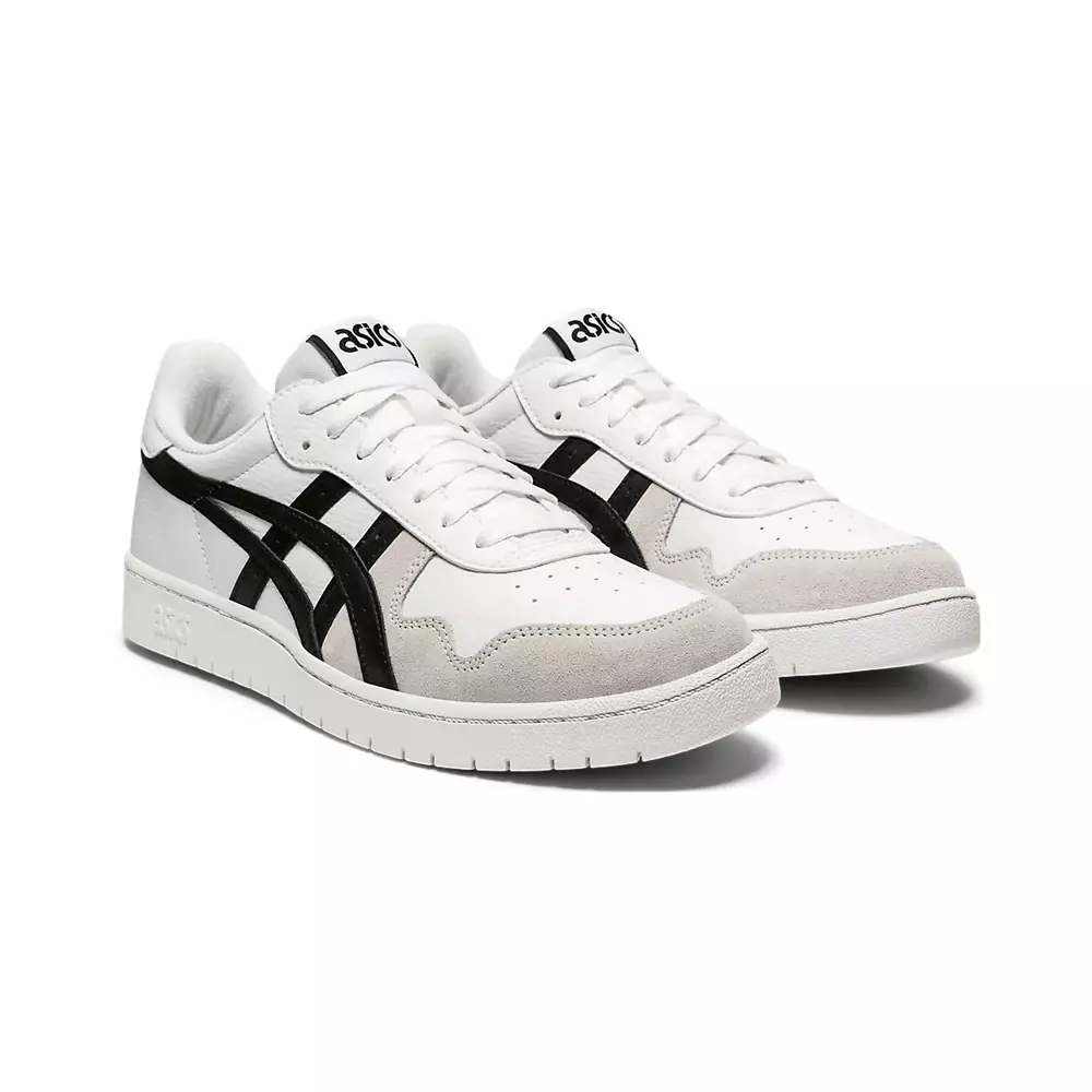 Jual ASICS Japan S Low Top Sneakers Leather Suede White/Black