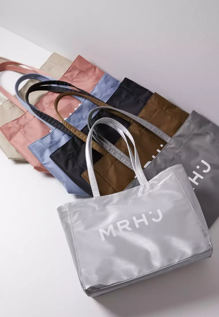 BONA Nylon Shoulder Bag Beige