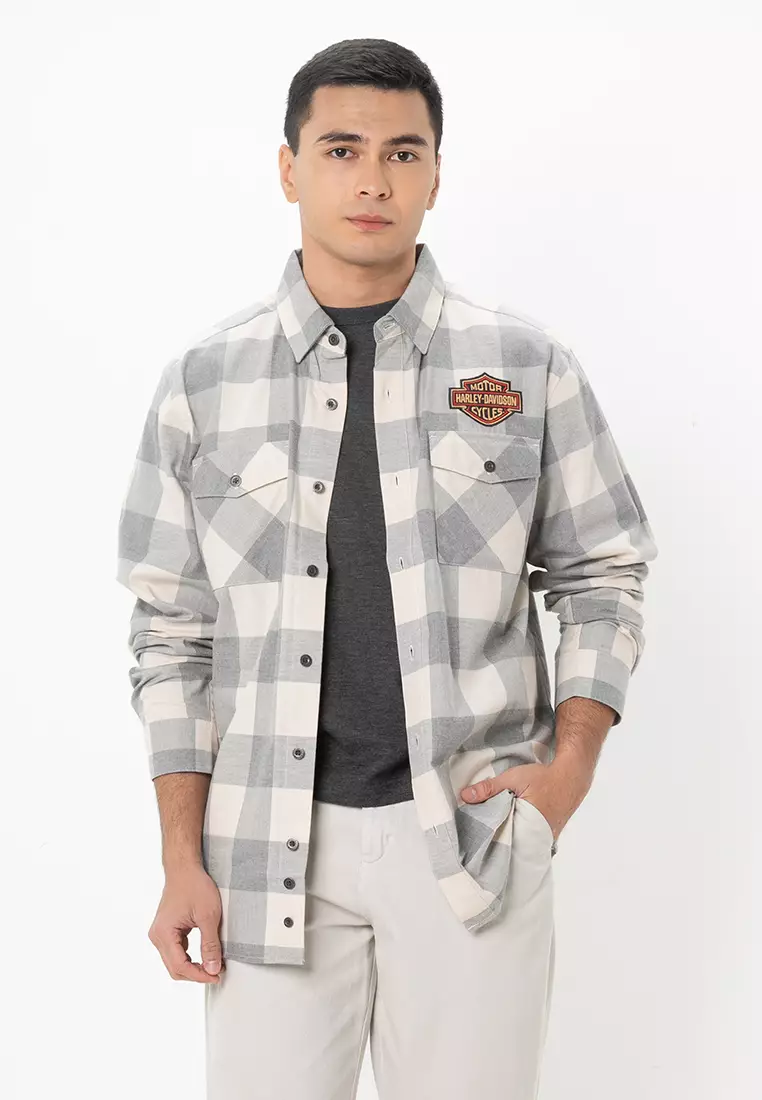 Buy Harley-Davidson Harley-Davidson® Heritage Plaid Long Sleeve Shirt ...