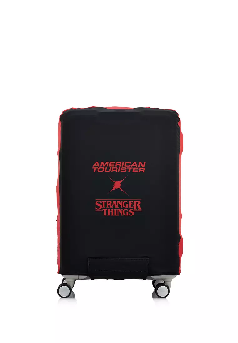 American Tourister X Stranger Things Stretchable Luggage Cover - L - Hellfire Club