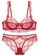 Sunnydaysweety red Lace Ultra-Thin See-Through Underwire Bra with Panty Set CA123109RD E4600US6350E22GS_1