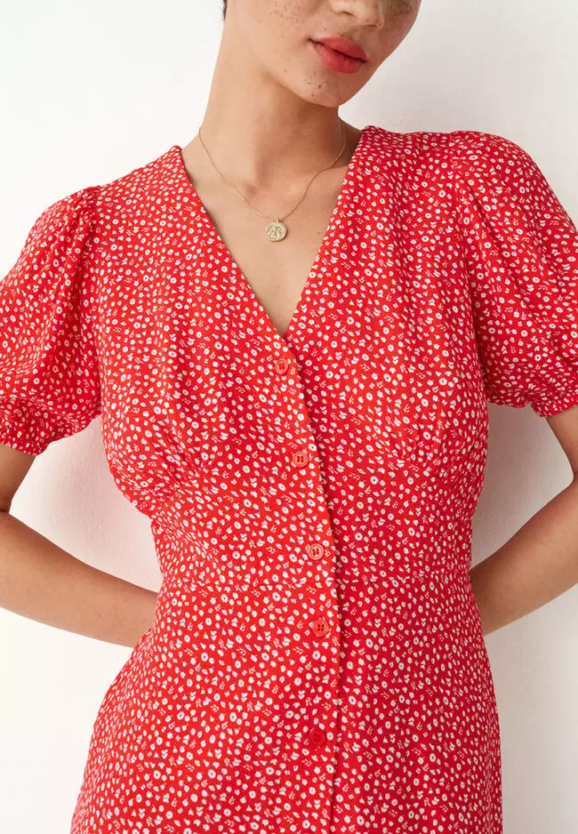 Other stories red sales polka dot dress