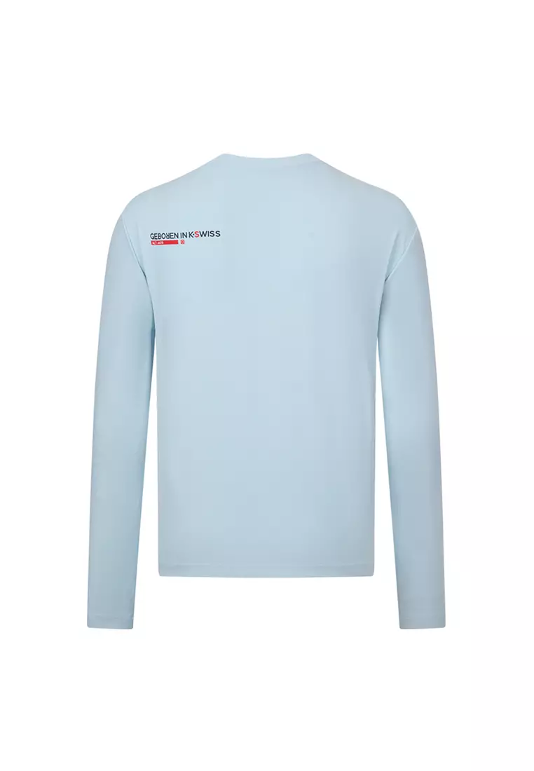 MEN'S K-SWISS LOGO LOOSE FIT LONG SLEEVES T-SHIRT