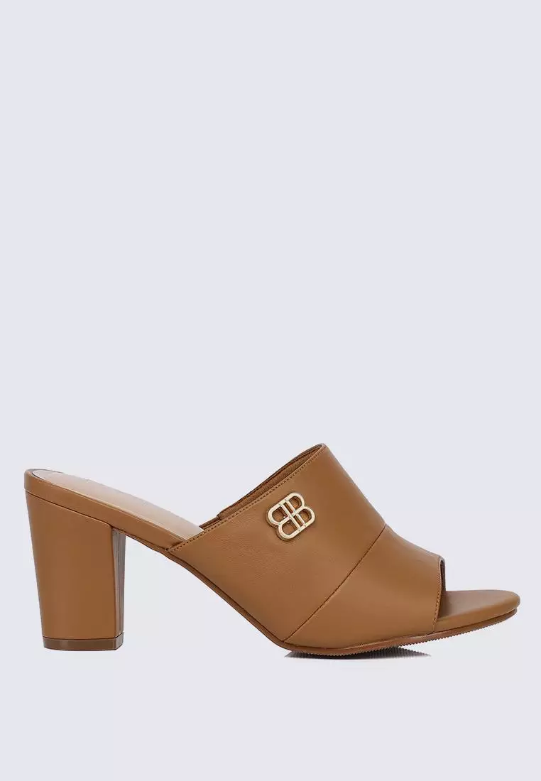 Discount on My Ballerine  shoes - SKU: My Ballerine Sara Comfy Heels In Brown