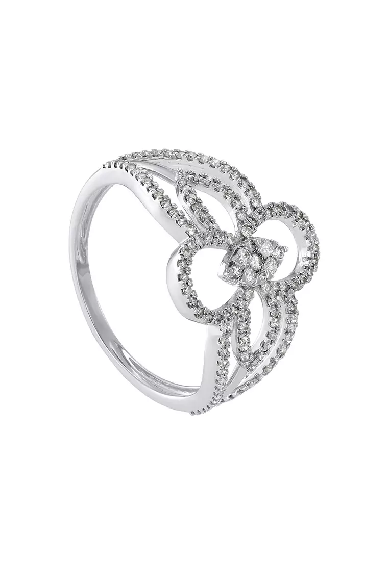 HABIB Diamond Ring in 375/9K White Gold 271191224