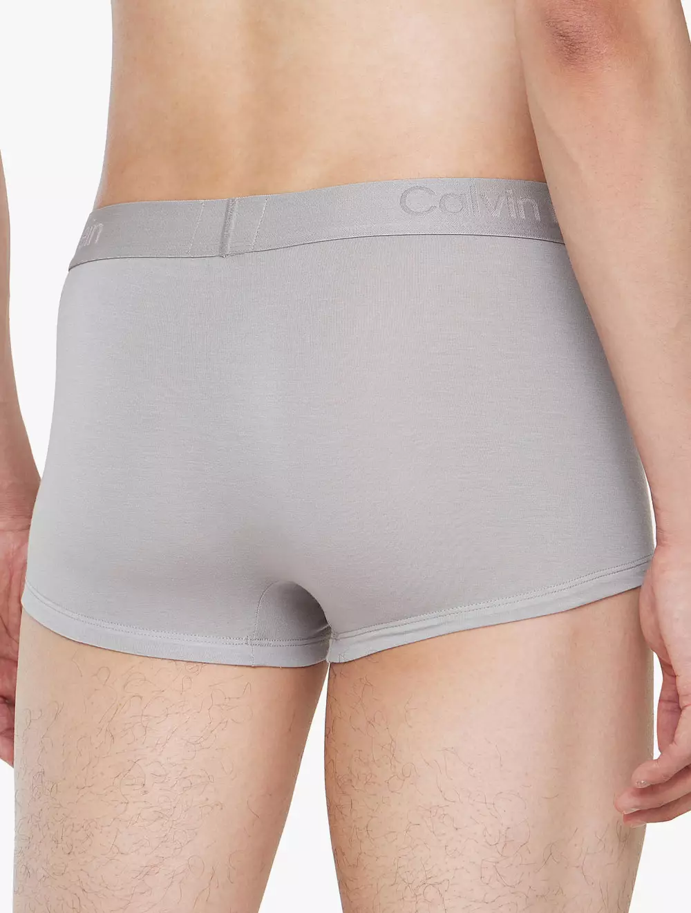 Calvin Klein Underwear - CK Black Silk Low Rise Trunks - Grey - grey