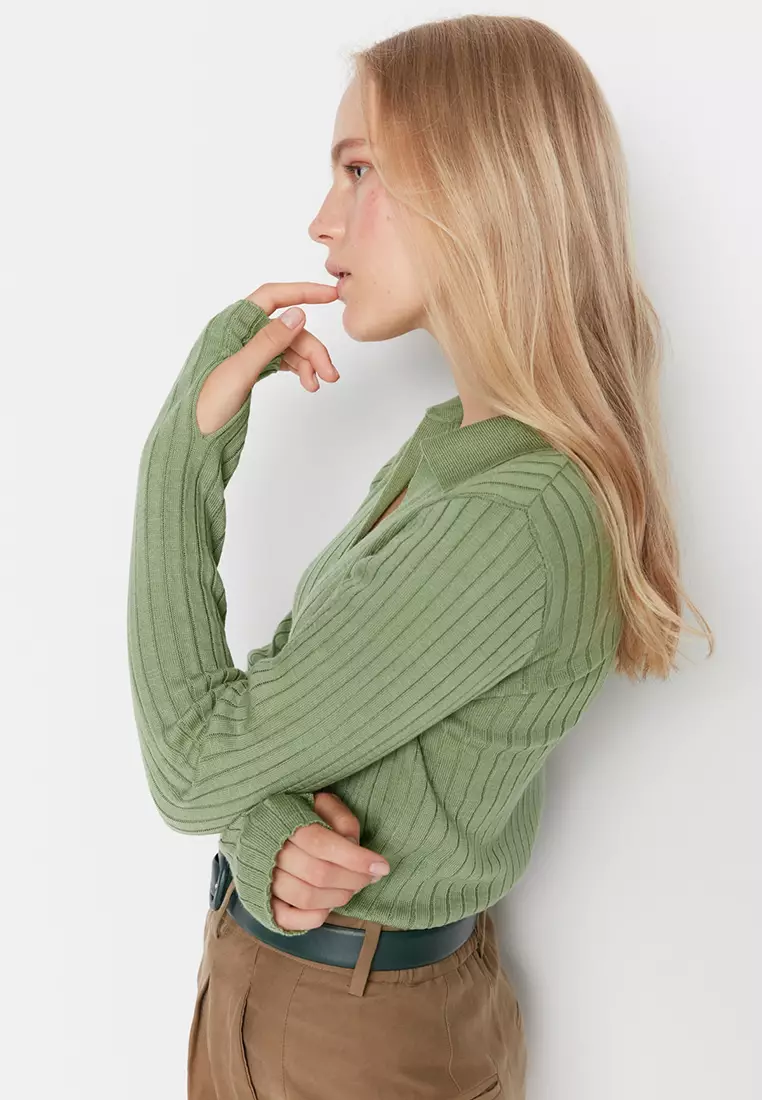 Polo Collar Knitwear Sweater