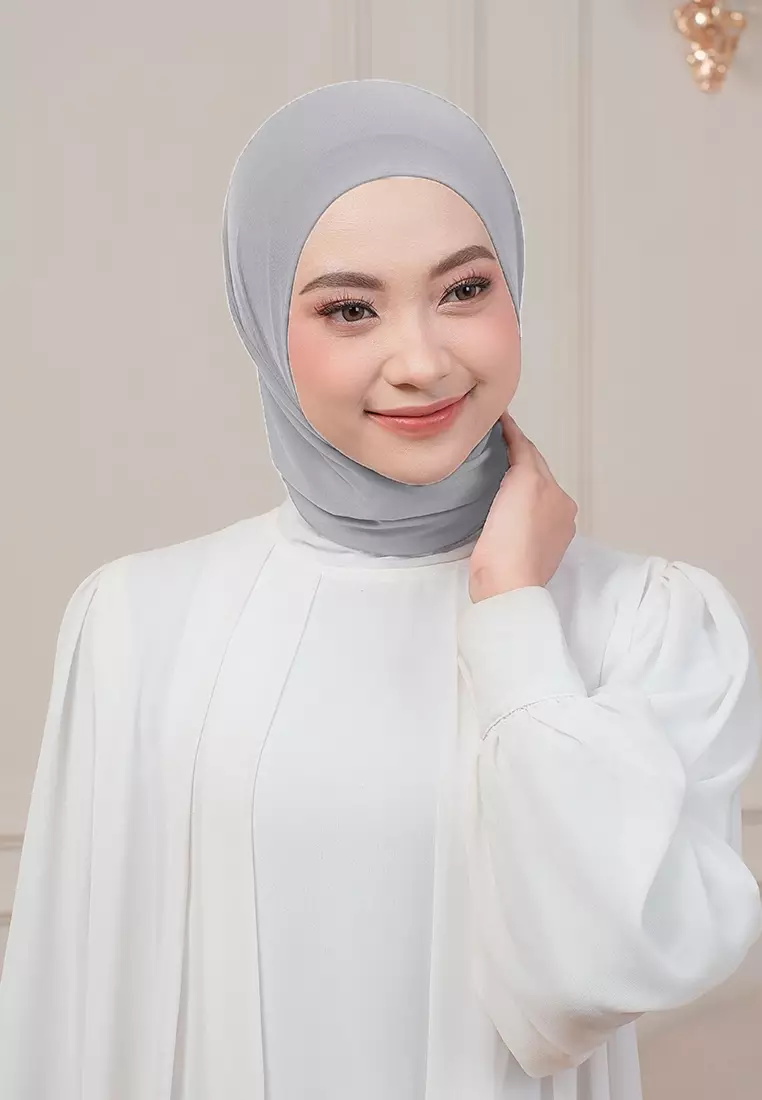 HIJAB INSTAN QIARA - LIGHT GREY