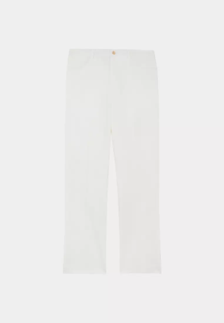 白色直筒版西裝褲(可機洗)