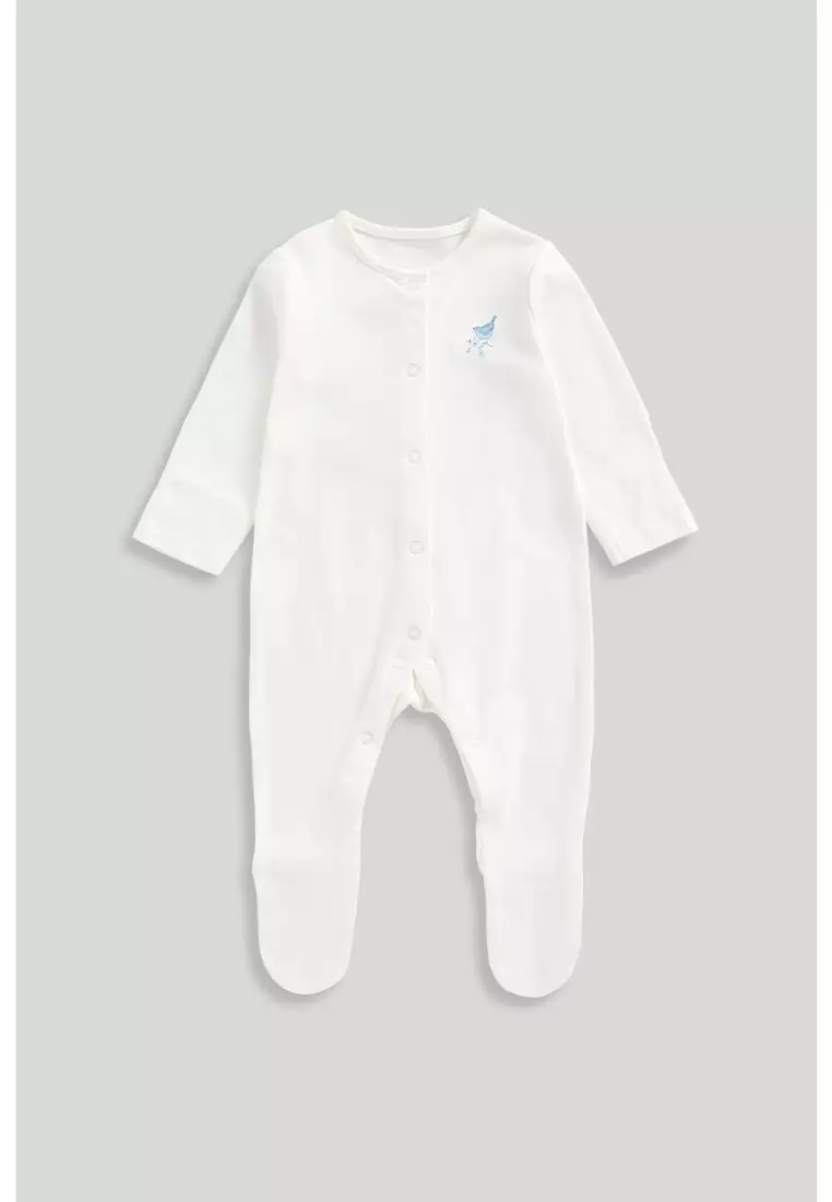 Ditsy Baby Sleepsuits - 3 Pack