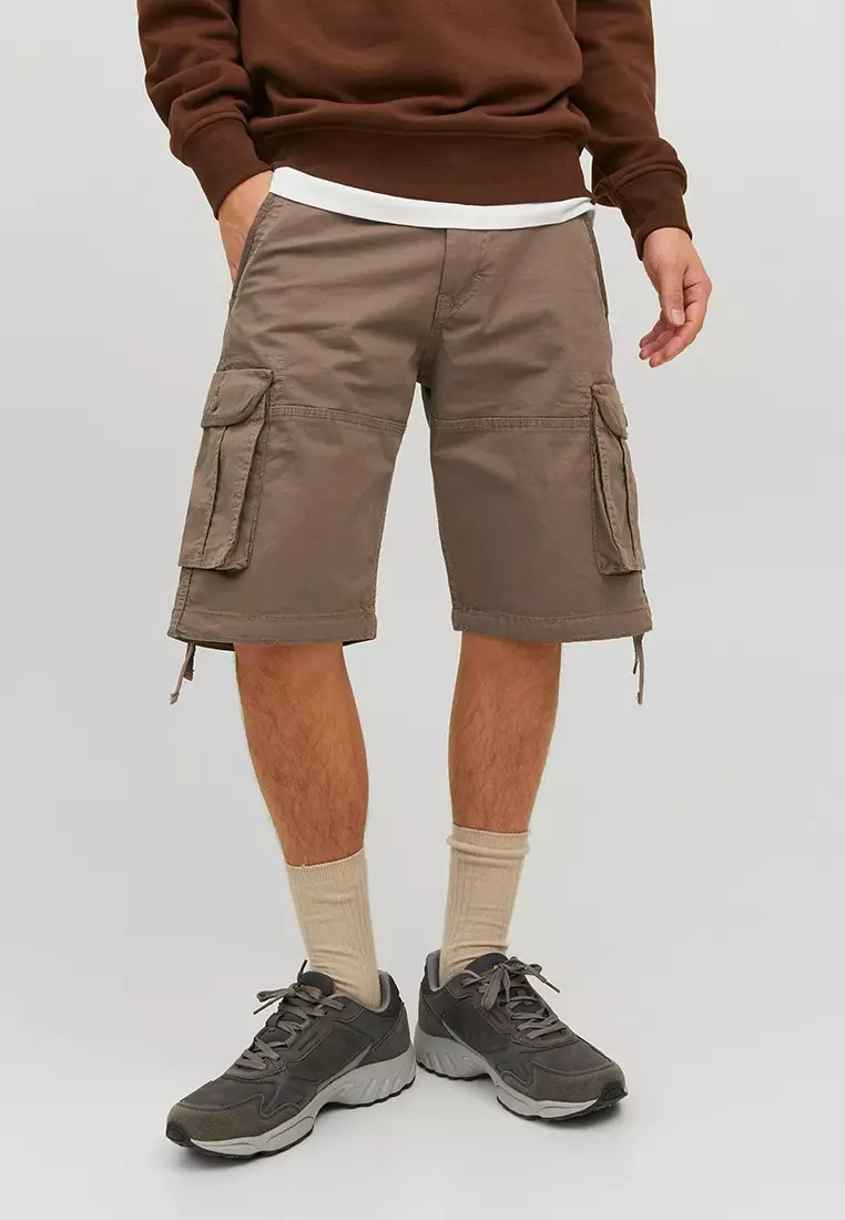 Mens cargo on sale shorts with strings