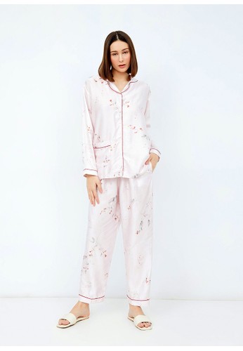 Greet Night Wear pink Greet Night Wear Organic Silk Long Sleeves T-144 / PTPK C3E9CAAA4E1CF2GS_1