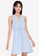 ZALORA BASICS blue Twist Front Sleeveless Mini Dress C1D6AAA633AB45GS_5