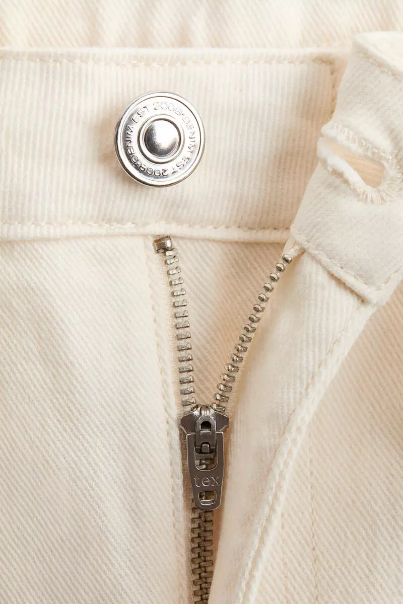 Twill barrel trousers